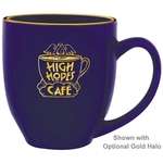 Promotional Coffee Mugs - 14 oz. Solid Midnight Blue Bistro Mug