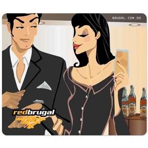 Custom Promotional Barely There Mouse Pad - 8" x 9-1/2" x .019"