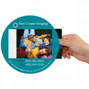 Custom Promotional Frame-It FLEX Window/Photo Mouse Pad - 8" Round x 1/16", Medium Duty