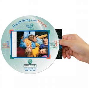 Custom Promotional Frame-It FLEX Window/Photo Mouse Pad - 8" Round x .019"