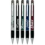 Customized Click Pens - Soft Spring Metallic Pen