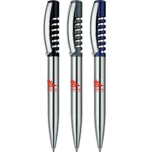 Custom Promotional New Spring Chrome Click Ball Pen