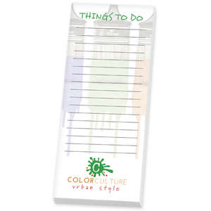 Custom Promotional Adhesive Notepad 3" x 8" - 25 Sheets
