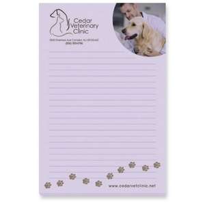 Custom Promotional Adhesive Notepad 4" x 6" - 100 Sheets