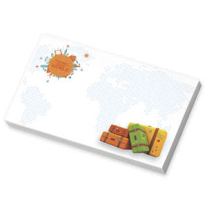 Custom Promotional Adhesive Notepad 5" x 3" - 50 Sheets