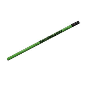 Custom Promotional Fluorescent Pencil with Black Ferrule and Eraser