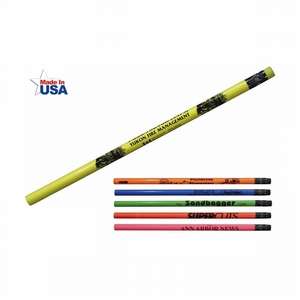 Fluorescent Pencil with Coordinating Eraser 