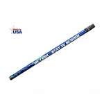 Imprinted Round Wood Cased Pencils - Sparkler Neon with Blue Foil