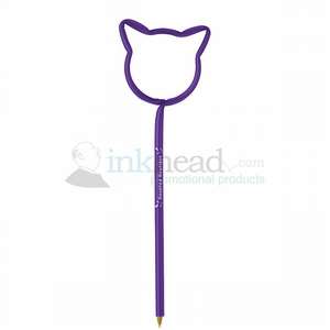 Custom Promotional Cat Head Shaped Pen