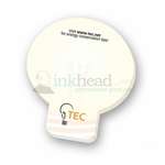 Business Stock Shaped Notepads - Adhesive Light Bulb Notepad 3" x 3" - 25 Sheets
