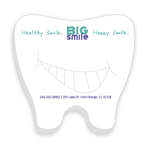 Personalized Stock Shaped Notepads - Adhesive Tooth Notepad 3" x 3" - 25 Sheets