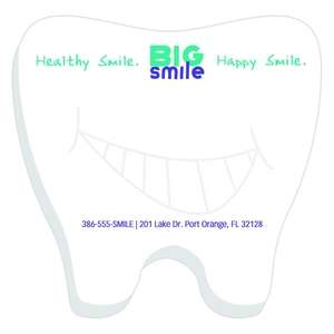 Custom Promotional Adhesive Tooth Notepad 3" x 3" - 50 Sheets