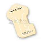 Personalized Stock Shaped Notepads - Adhesive Key Notepad 4" x 6" - 25 Sheets