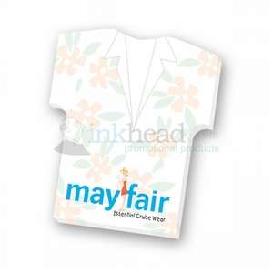 Custom Promotional Adhesive Shirt Notepad 4" x 6" - 50 Sheets