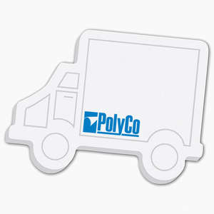 Custom Promotional Adhesive Truck Notepad 4" x 3" - 25 Sheets