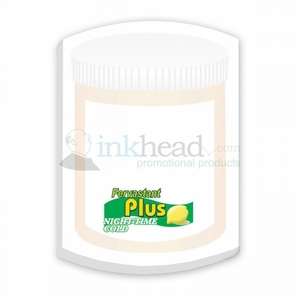 Adhesive Cylinder Notepad 4" x 3" - 25 Sheets 