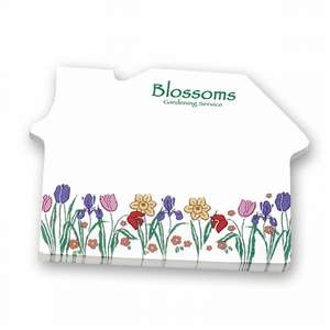 Custom Promotional Adhesive House Notepad 4" x 3" - 50 Sheets