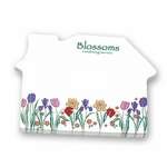 Promotional Stock Shaped Notepads - Adhesive House Notepad 4" x 3" - 50 Sheets