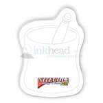 Customized Stock Shaped Notepads - Adhesive Mortar & Pestle Notepad 4" x 3" - 50 Sheets