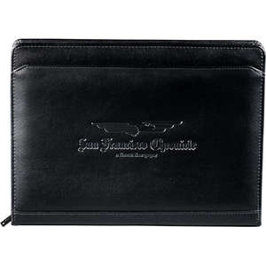 Manchester Zippered Padfolio Black