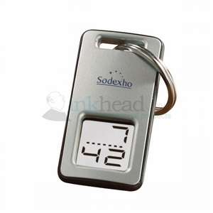 Custom Promotional Icon Digital Clock Keychain