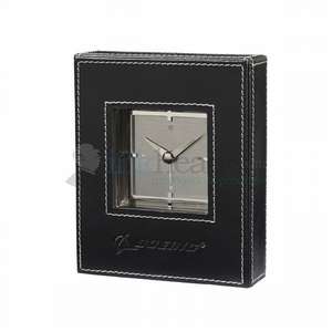Custom Promotional Metropolitan Leather Desk Clock