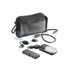 Custom Promotional Connect Travel Set - Black