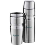Personalized Corporate Holiday Gifts - Deco Band Insulated Bottle & Tumbler Gift Set