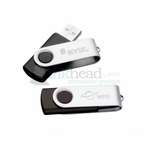 Promotional Corporate Holiday Gifts - Rotate USB Flash Drive 512MB