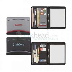 Custom Promotional Quest Zippered Padfolio