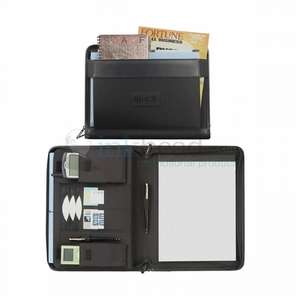 Custom Promotional Navigator Zippered Elastic Padfolio
