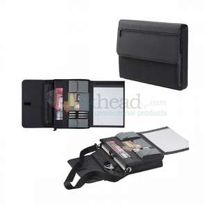 Custom Promotional MicroTek Deluxe Zippered Padfolio