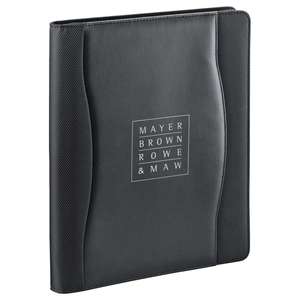 Custom Promotional Wave Zippered Padfolio