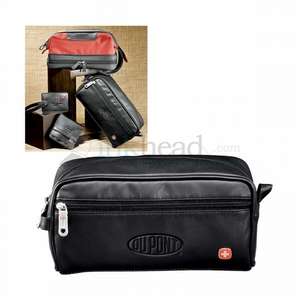 Custom Promotional Wenger Leather Utility Kit - Black