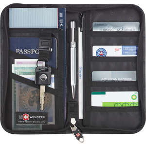 Custom Promotional Wenger Leather Travel Wallet