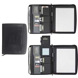 Custom Promotional Elevations Deluxe Zippered Padfolio