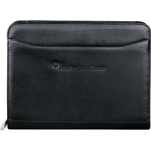 Custom Promotional Millennium Leather Zippered Padfolio