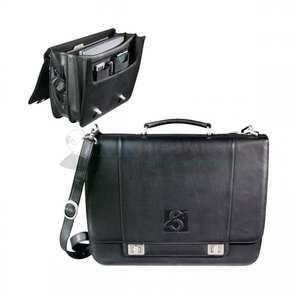 Custom Promotional Millennium Leather Compu-Saddle Bag