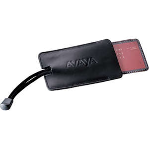 Custom Promotional Millennium Leather Retractable ID Tag