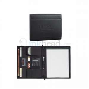 Palazzo Leather Zippered Padfolio 