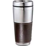 Customized Coffee Mugs - Cutter & Buck American Classic Leather Tumbler