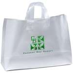 Imprinted Plastic & Vinyl Bags - Saturn Frosted Shopper