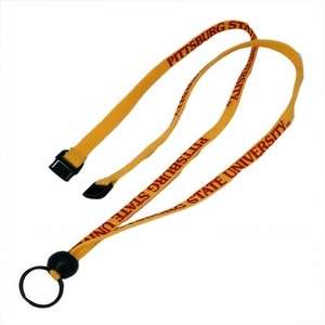 Custom Promotional Snap Break-Away Split Ring Lanyard - 3/8"