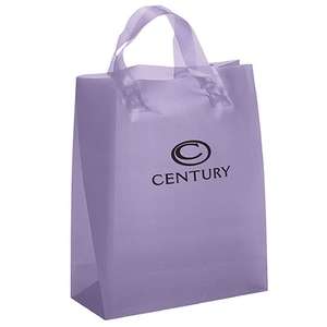 Custom Promotional Iris Frosted Brite Shopper