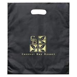 Custom Promotional Juno Frosted Brite Die Cut Bag