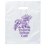 Promotional Plastic & Vinyl Bags - Orchid Frosted Brite Die Cut Bag