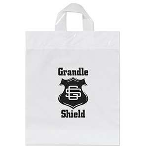 Custom Promotional Pony Soft Loop Handle Plastic Bag