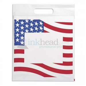 Small Flag Die Cut Plastic Bag 