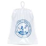 Logo Plastic & Vinyl Bags - 12" Cotton Draw Bag