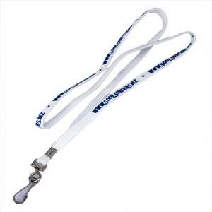 Custom Promotional Swivel Hook Lanyard with Crimp - 3/8"